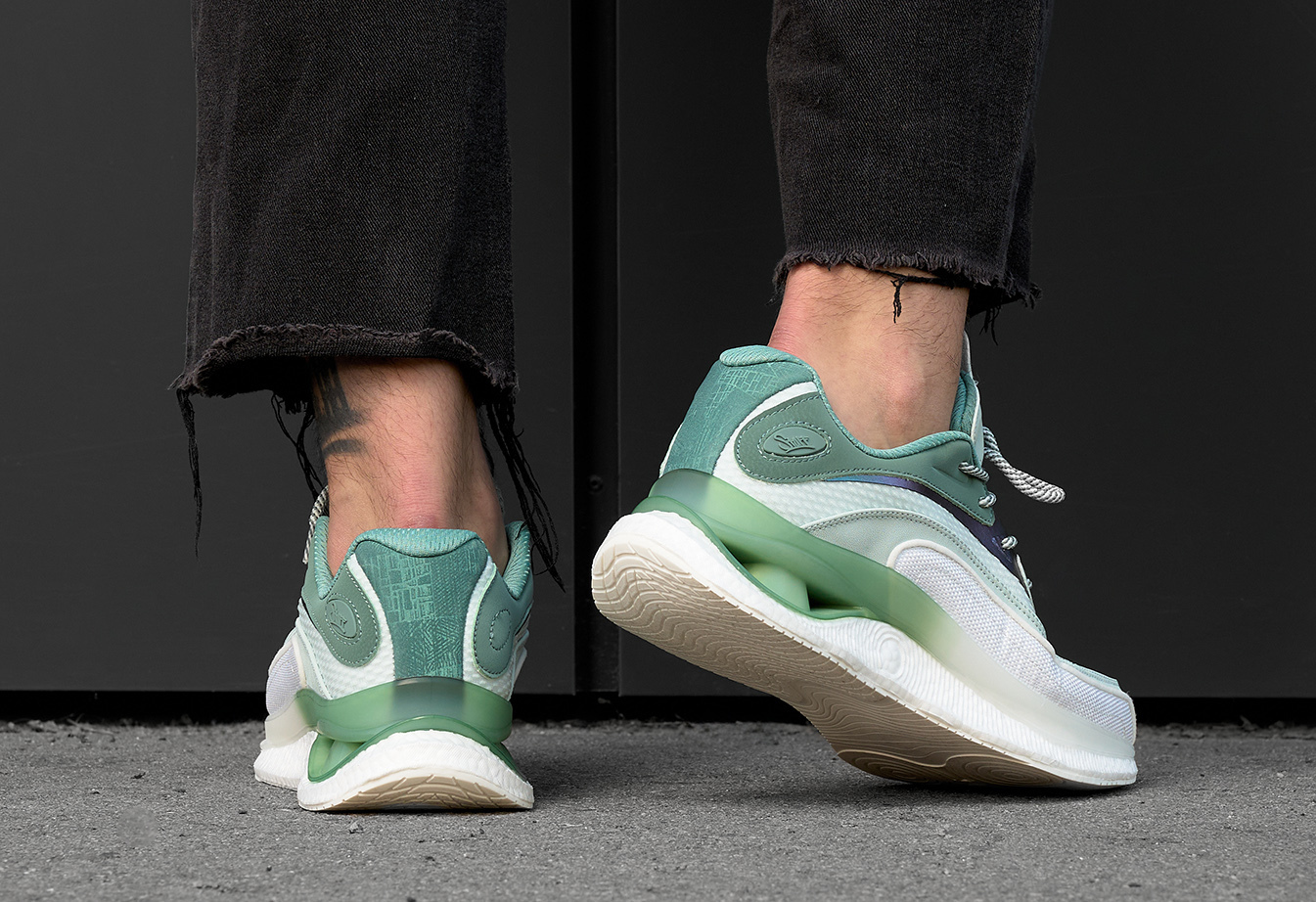 Кросівки Staff white & green